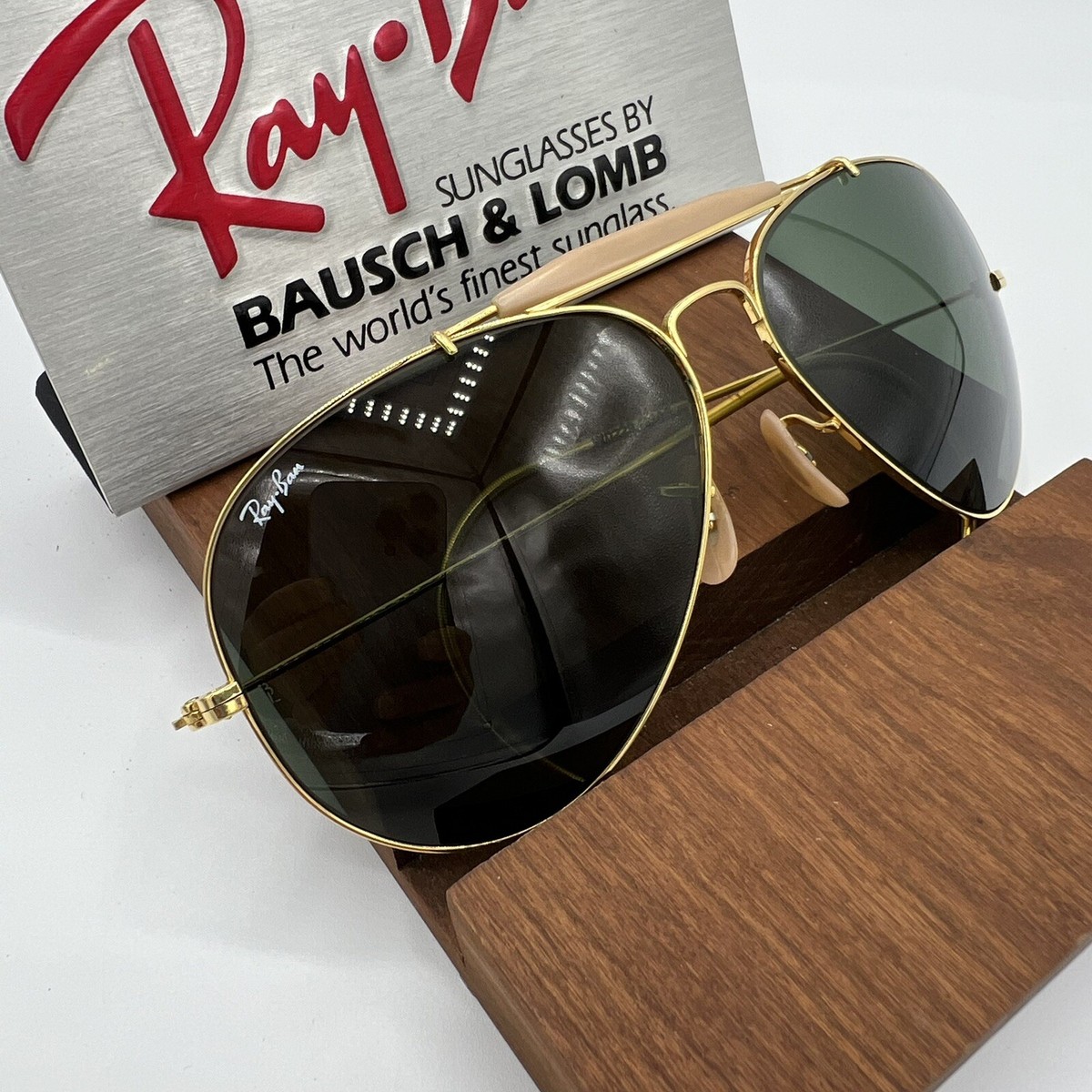 1980's 62MM VINTAGE B&L RAY-BAN W0229 GEP G15 OUTDOORSMAN II 1980's 62MM VINTAGE B&L RAY-BAN W0229 GEP G15 OUTDOORSMAN II