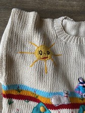 NOS Child's Handmaid Peruvian Arpillera Sweater