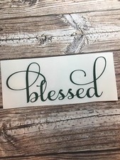 Blessed vinyl decal sticker for car laptop phones many colors size is 2x5