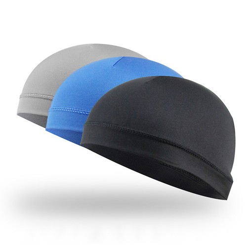 Moisture Sweat Wicking Cooling Bald Dome Skull Cap Helmet Liner Sport Beanie Hat - Picture 3 of 22