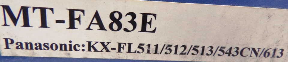 CARTUCHO DE TÓNER PANASONIC COLOR, MT-FA83E, KX-FL511/512/513/543CN/613 Foto 2 de 2