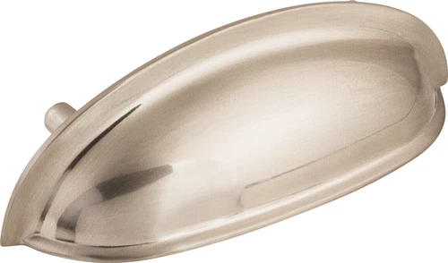 Top Knobs Cabinet  Somerset Cup Pull 3 Inch (c-c) Brushed Satin Nickel M360 - Picture 1 of 2