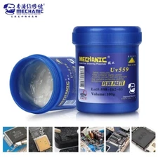 MECHANIC 100g UV559 BGA SMT SMD PCB NO Clean Soldering Flux Solder Paste RMA UV