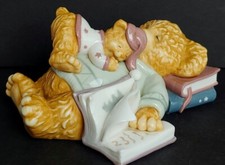 Baby Decor Bear Figurine for Nursery Story Time Father Bear & Baby Bear Asleep