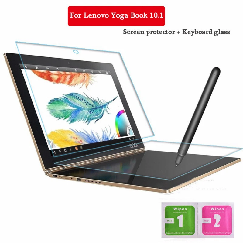 Teclado 2 PIEZAS + Protector de Pantalla Vidrio Templado para Lenovo Yoga Book 10.1" Pulgadas Foto 2 de 4