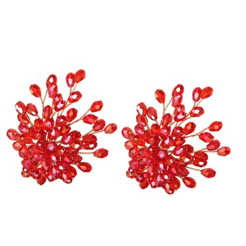 2 Pezzi Fermascarpe Decorazione Clip Decorativi Perle Miss Damigella d'onore - Foto 12 di 12