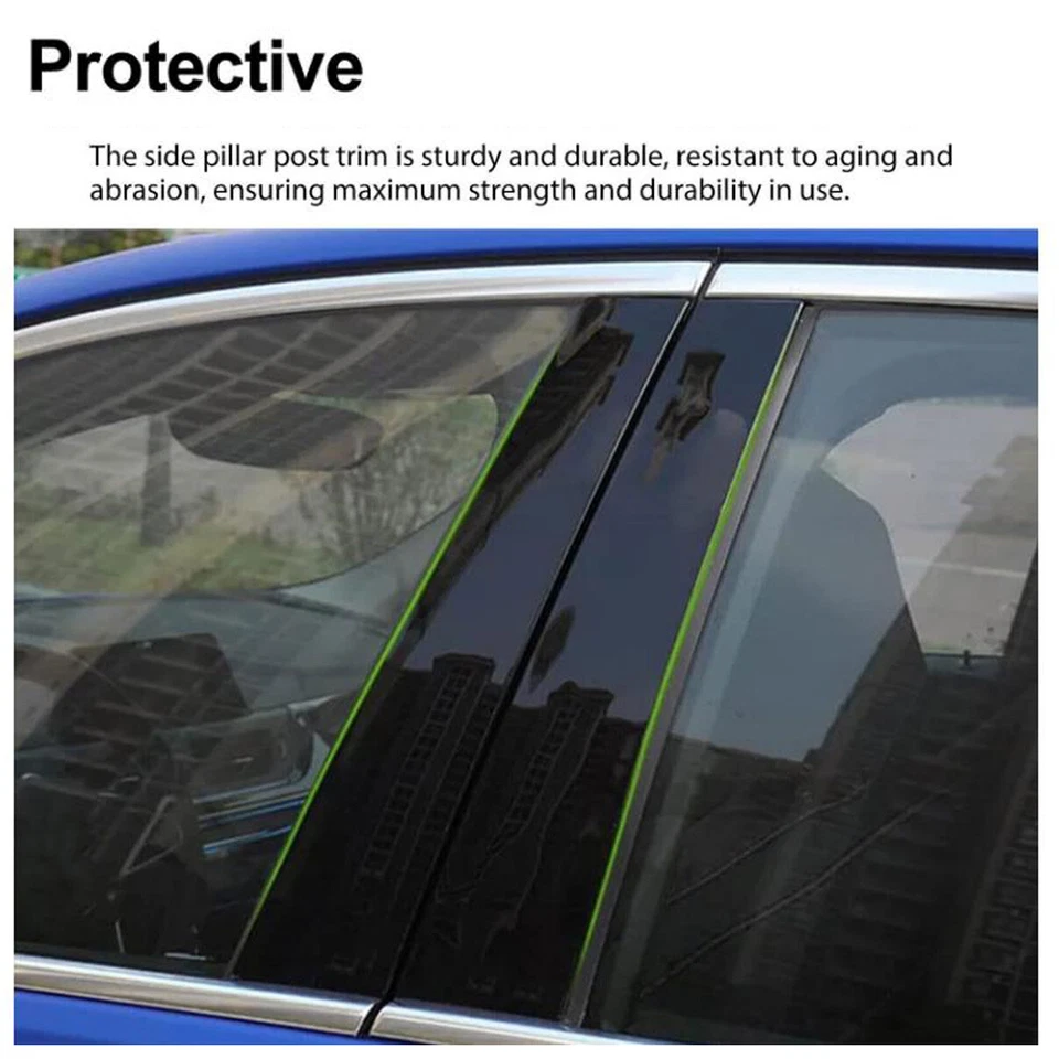 Nuevos postes de pilar moldura de ventana para Mercedes-Benz Clase CLS 2012-2016 Foto 3 de 4