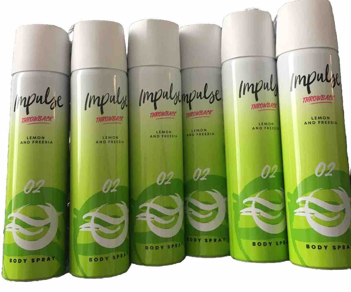 Throwback Impulse Spray Scents Impulse O2 Throwback Body Sprays X