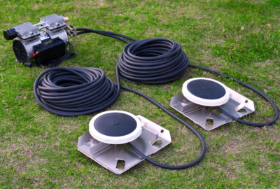 Pond Aerator Pump Compressor & 200' Self Sinking Hose & 2 Diffusers Aeration Kit