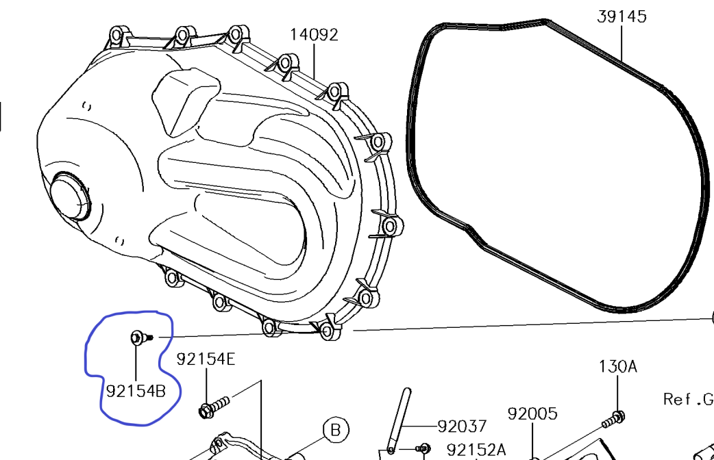 KAWASAKI MULE 820 1000 PRO FX,FXT,FXR,DX,DXT TERYX CLUTCH COVER