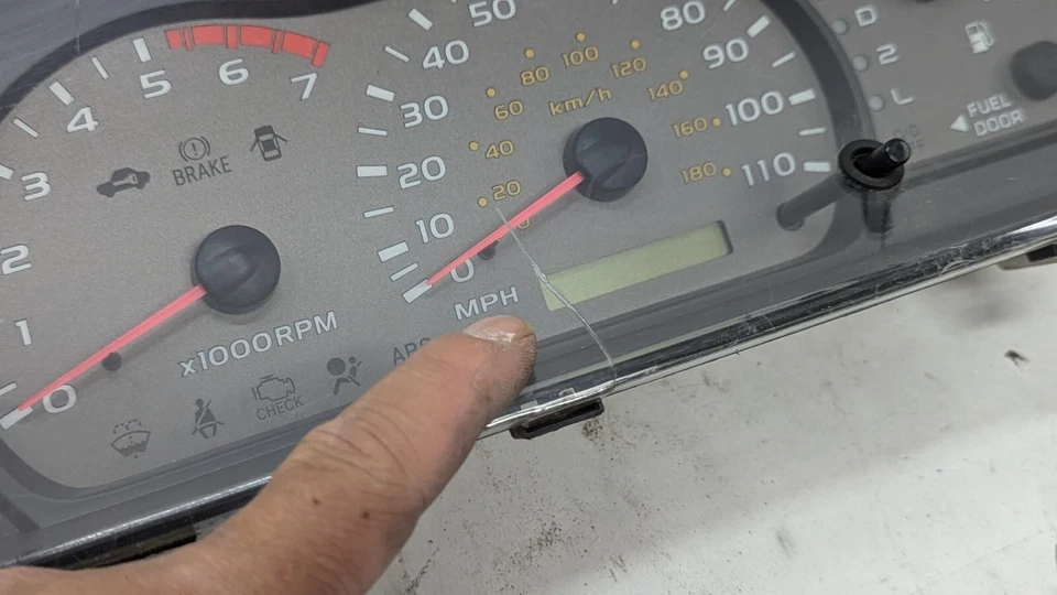 2001-2004 Toyota Sequoia Speedometer Cluster W/ Skid Control OEM 83800-OC111 - Image 2 of 4