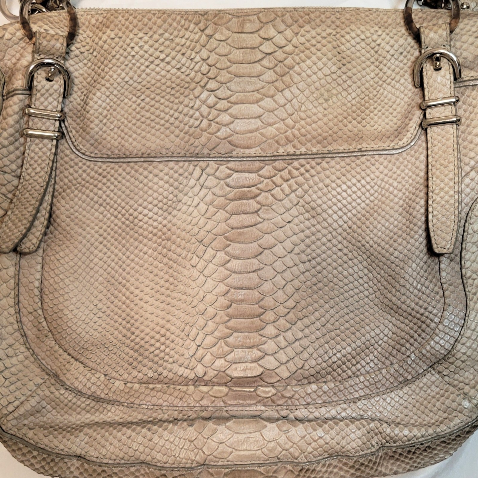 COACH Kristin Pinnacle Embossed Python Laila Roun… - image 16