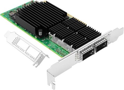 Vogzone 100GbE NIC Card Mellanox MCX556A-EDAT Dual QSFP28