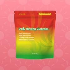 60pcs/bag Natural Daily Tanning Gummies Sunless Tan  Skin Glow Supplement