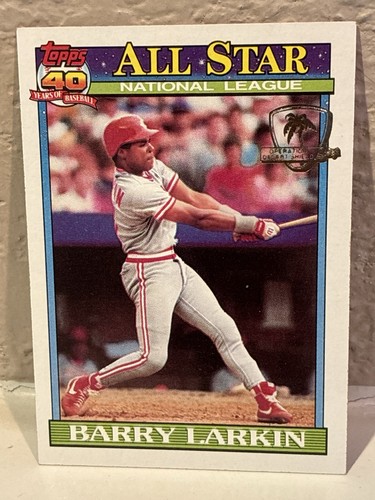 Barry Larkin #400 1991 Topps Desert Shield card
