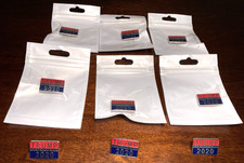 Lot of 9 TRUMP 2020 Lapel Pins NEW Republican MAGA Red White Blue