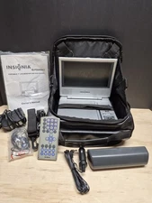 Insignia IS-PD040922 7" Portable DVD Player w/ Remote, Battery, Case, Tested