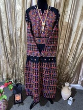 Vintage Handmade Palestinian Embroidery Wedding Palestine Dress Thoub