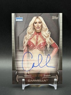 2021 Topps WWE Undisputed Carmella #A-C Smackdown Superstar Autograph /199
