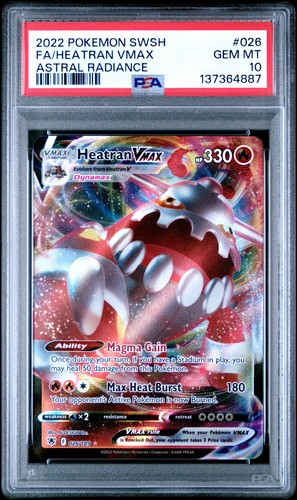 Heatran VMAX graded PSA 10 for sale on eBay