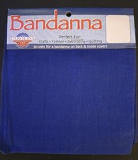 Carolina Creative Products Royal Blue Cotton Solid Bandanna Scarf 22x22