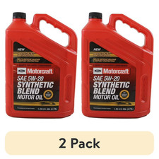 (2 pack) Motorcraft Synthetic Blend Motor Oil 5W-20, 5-Quart Jug, Sold By Each. 51.96 per gallon