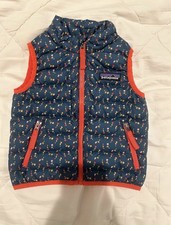 Patagonia Baby Down Puffer Vest Full Zip Flor...