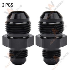 2x 8AN Male to -AN6 Male Flare Reducer Coupler Union Straight Adapter Fitting US
