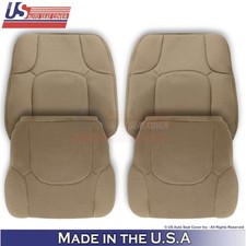 Fundas de asiento delanteras de tela beige para Nissan Frontier 2005-2019