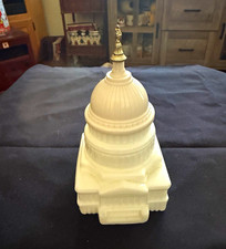 Avon Milk Glass The Capitol Wild Country After Shave Bottle Vintage Empty