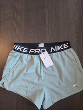Nike Pro Shorts Girls Youth XL Teal Dri Fit Running 2 in 1 Training Athletic