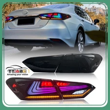 For 2018-2024 Toyota Camry SE LE XSE XLE TRD Lexus Style RGB LED Tail Lights