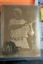 1995-2010 Danbury Mint 22k Gold - Lou Gehrig #43