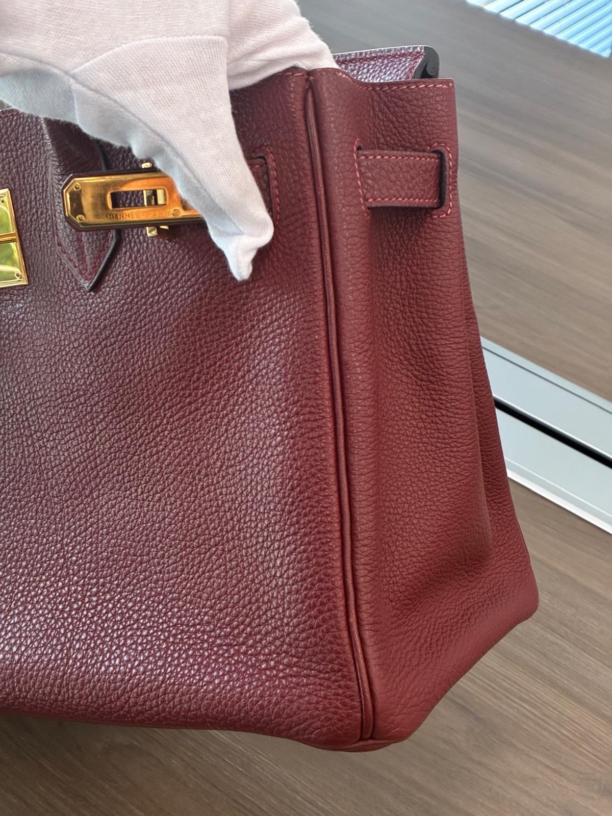 HERMÈS Birkin 30 Rouge H Togo — image 8