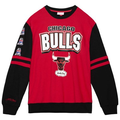 Chicago Bulls NBA Mitchell & Ness All Over Crew 2.0 Sweatshirt-M