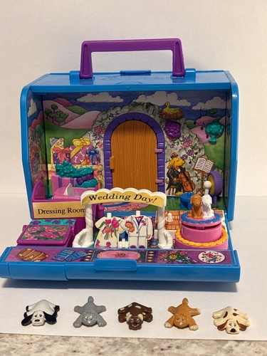 90’s Pound Puppies Happy Honeymoon Hideaway Playset COMPLETE