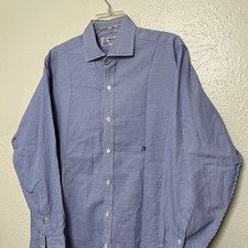 Turnbull  Asser Shirt Mens 42 Blue Striped French Cuff London