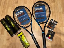 Artengo Racchetta da Tennis TR500 280g Blu, 9x Wilson Palline da Tennis, Ammortizzatore di Vibrazioni