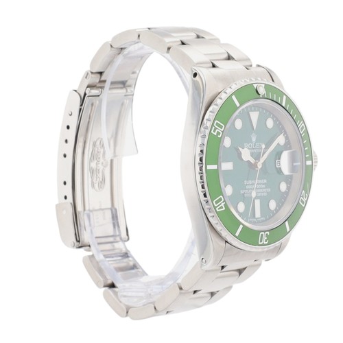 Rolex Submariner Date 16610 40 mm acciaio inox quadrante verde e inserto orologio automatico - Foto 8 di 14