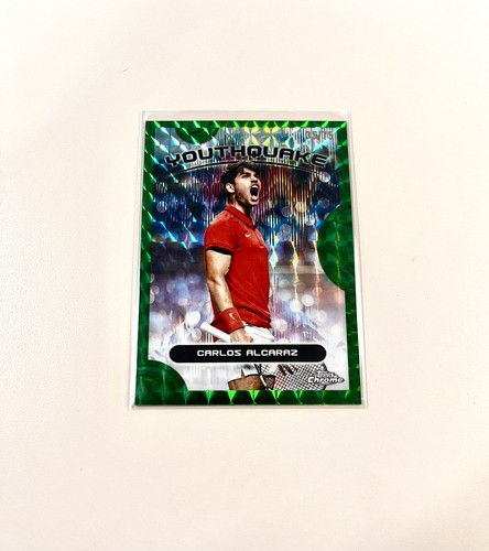Carlos Alcaraz [Geometric] #YQE-6 2025 Topps Chrome YouthQuake card