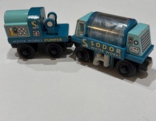 Sodor Water Works Tanker Car and Water Pumper - Thomas Friends Wooden Railway