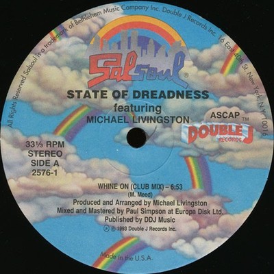 State Of Dreadness Featuring Michael Livingston - Whine On (12'') (Mint (M)) 3459