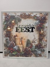 Weihnachtskarte Kerzen 16x16 cm mit Umschlag Weihnachten Karte Handgemacht NEU