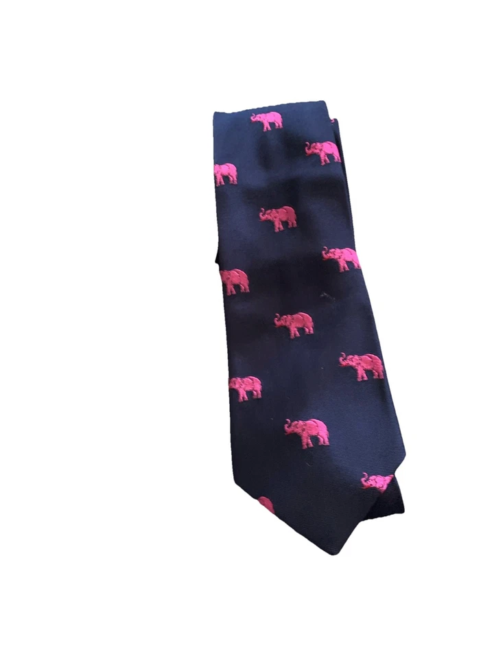 LOTTO (7) Cravatte Uomo Vintage Seta Stravaganti Classici Tennis Elefanti Paisley Liberty - Immagine 2 di 4