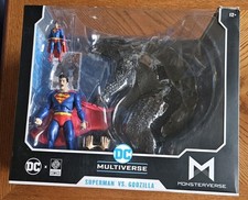 McFarlane DC Multiverse SUPERMAN vs GODZILLA JLA Monsterverse dual New in Box