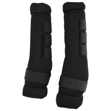 Horse Guard Étable- Et Guêtres de Transport pour Chevaux, 4er Set, Noir - S