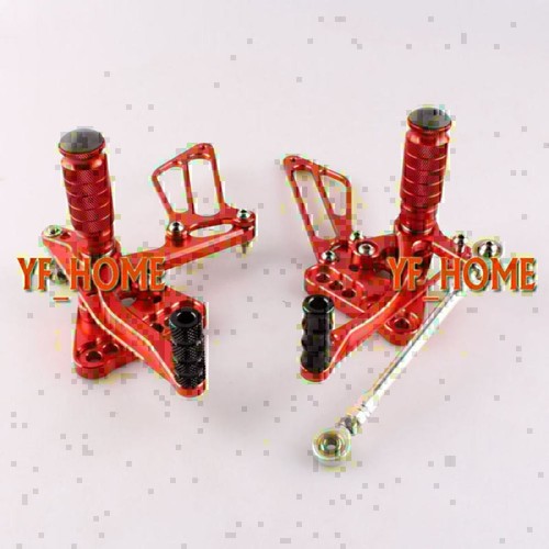 Red Rearsets Motorcycle Motorcycle Rearsets Foot pegs Fit Suzuki GSXR1000 K5 2005 2006 Red ...
