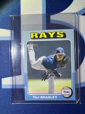 2024 Topps Heritage MINI light blue /25 Taj Bradley Rays Twins