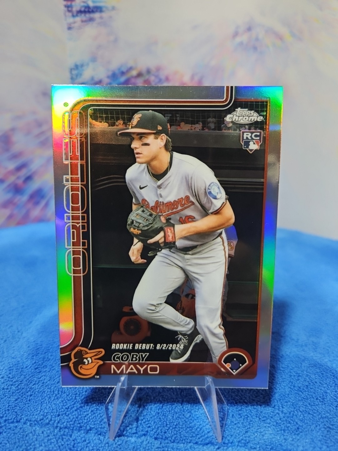 2025 Topps Chrome Update Coby Mayo Refractor Rookie Debut Orioles USC94