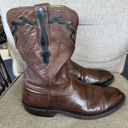 Lucchese ‘Classics’ Handmade Men’s Boots Florence Buffalo Roper Size 10 L3555.R9 - Picture 3 of 23
